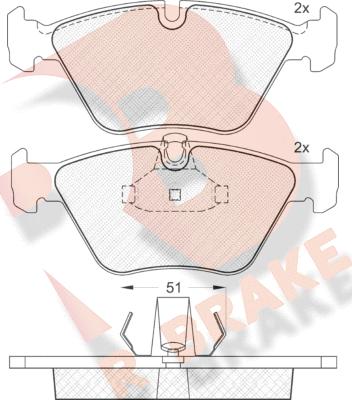 R Brake RB1140 - Komplet Pločica, disk-kočnica www.molydon.hr