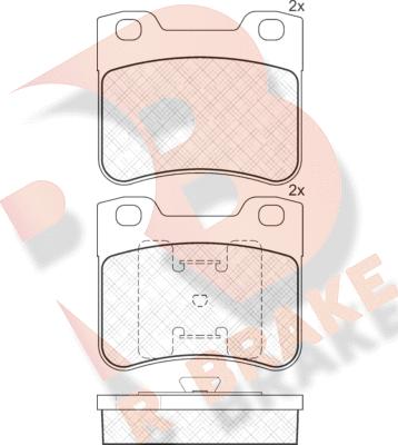 R Brake RB1150 - Komplet Pločica, disk-kočnica www.molydon.hr