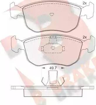 R Brake RB1151 - Komplet Pločica, disk-kočnica www.molydon.hr