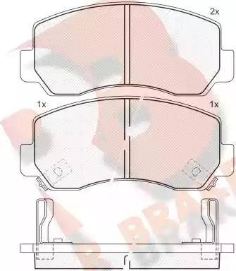 R Brake RB1164 - Komplet Pločica, disk-kočnica www.molydon.hr