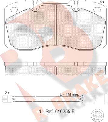 R Brake RB1161-116 - Komplet Pločica, disk-kočnica www.molydon.hr