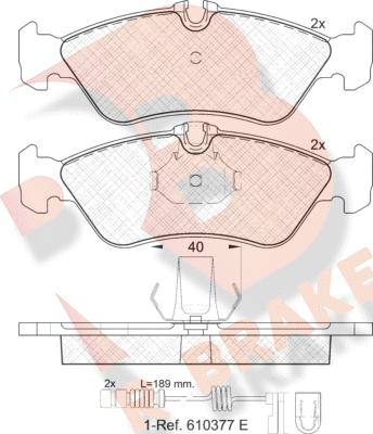 R Brake RB1103-203 - Komplet Pločica, disk-kočnica www.molydon.hr