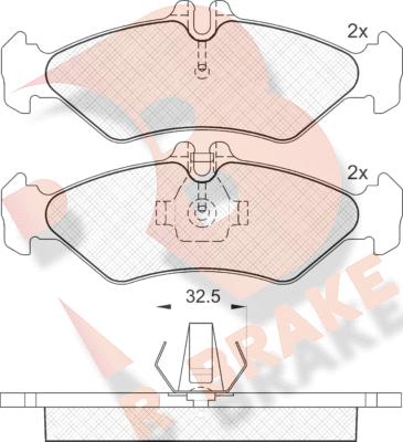 R Brake RB1102-046 - Komplet Pločica, disk-kočnica www.molydon.hr