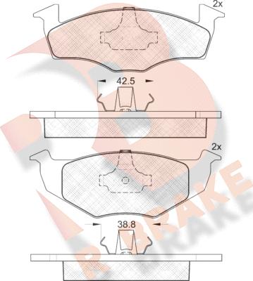 R Brake RB1119 - Komplet Pločica, disk-kočnica www.molydon.hr