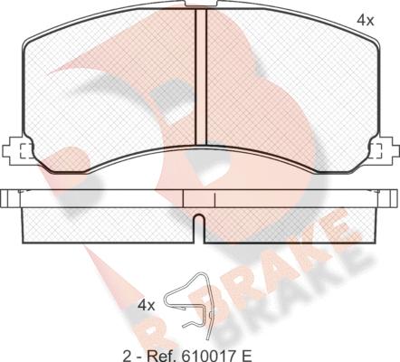 R Brake RB1116 - Komplet Pločica, disk-kočnica www.molydon.hr