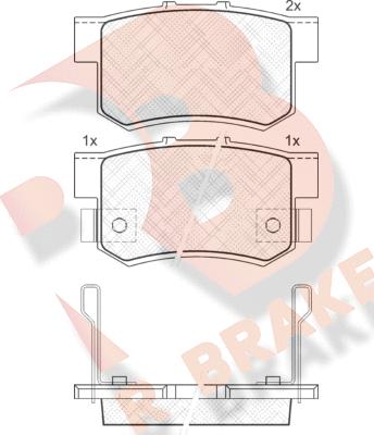 R Brake RB1187 - Komplet Pločica, disk-kočnica www.molydon.hr