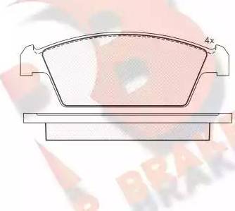 R Brake RB1134 - Komplet Pločica, disk-kočnica www.molydon.hr