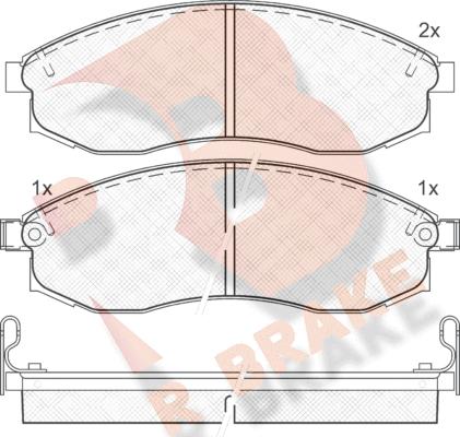 R Brake RB1179 - Komplet Pločica, disk-kočnica www.molydon.hr