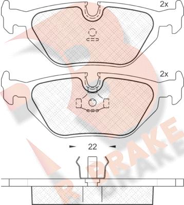 R Brake RB1174 - Komplet Pločica, disk-kočnica www.molydon.hr