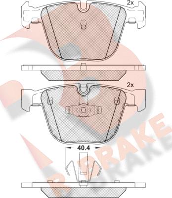 R Brake RB1896 - Komplet Pločica, disk-kočnica www.molydon.hr