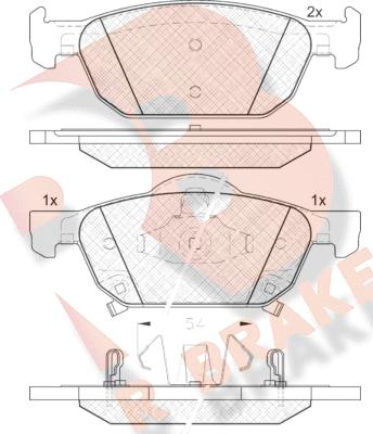 R Brake RB1893 - Komplet Pločica, disk-kočnica www.molydon.hr