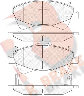 R Brake RB1892 - Komplet Pločica, disk-kočnica www.molydon.hr