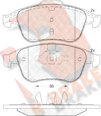 R Brake RB1859 - Komplet Pločica, disk-kočnica www.molydon.hr