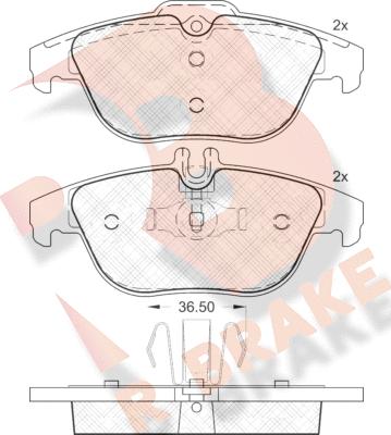 R Brake RB1863 - Komplet Pločica, disk-kočnica www.molydon.hr