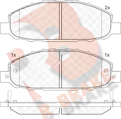 R Brake RB1813-202 - Komplet Pločica, disk-kočnica www.molydon.hr