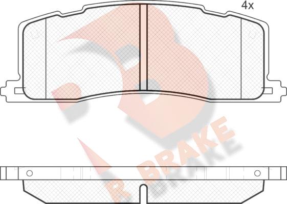 R Brake RB1817 - Komplet Pločica, disk-kočnica www.molydon.hr