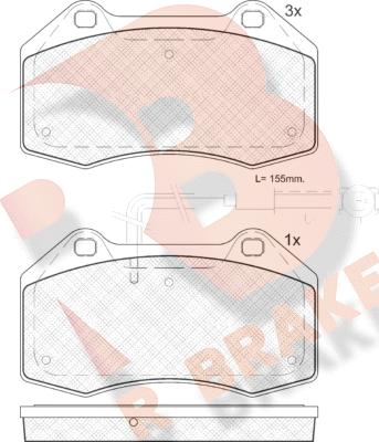 R Brake RB1879 - Komplet Pločica, disk-kočnica www.molydon.hr