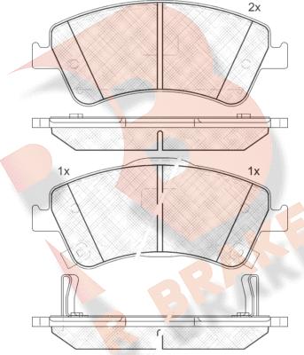 R Brake RB1871 - Komplet Pločica, disk-kočnica www.molydon.hr