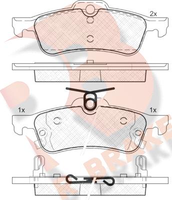 R Brake RB1878 - Komplet Pločica, disk-kočnica www.molydon.hr