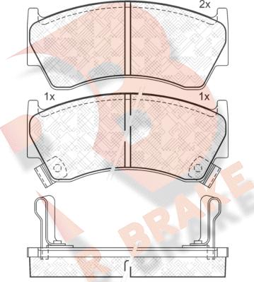 R Brake RB1394 - Komplet Pločica, disk-kočnica www.molydon.hr