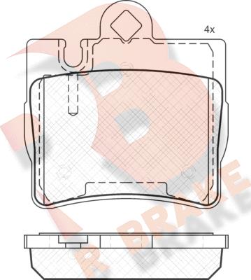 R Brake RB1390 - Komplet Pločica, disk-kočnica www.molydon.hr