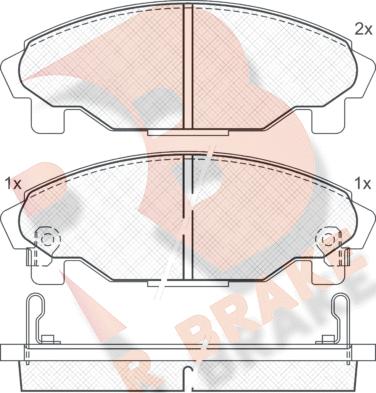 R Brake RB1340 - Komplet Pločica, disk-kočnica www.molydon.hr