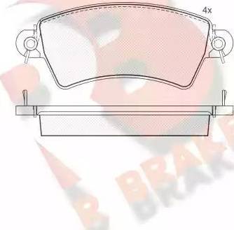 R Brake RB1365 - Komplet Pločica, disk-kočnica www.molydon.hr