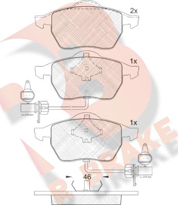 R Brake RB1362 - Komplet Pločica, disk-kočnica www.molydon.hr