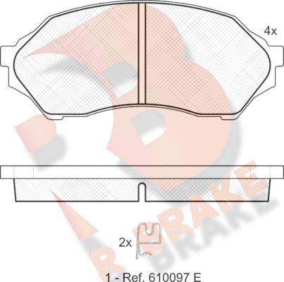 R Brake RB1309 - Komplet Pločica, disk-kočnica www.molydon.hr