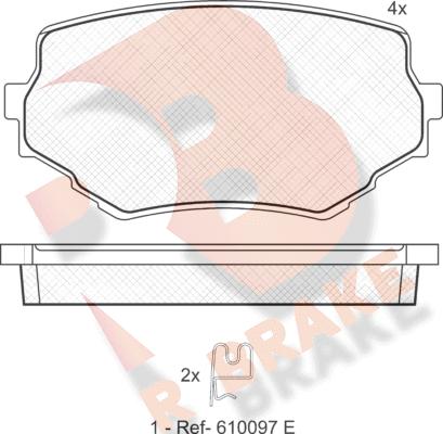 R Brake RB1319 - Komplet Pločica, disk-kočnica www.molydon.hr