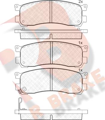 R Brake RB1382 - Komplet Pločica, disk-kočnica www.molydon.hr