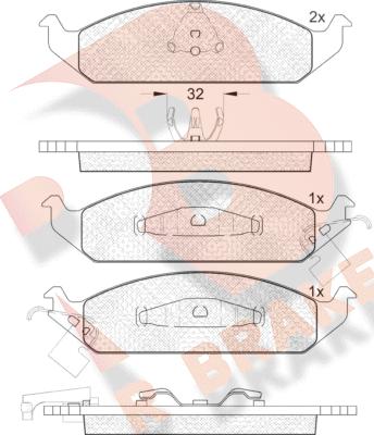 R Brake RB1339 - Komplet Pločica, disk-kočnica www.molydon.hr