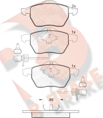 R Brake RB1331 - Komplet Pločica, disk-kočnica www.molydon.hr