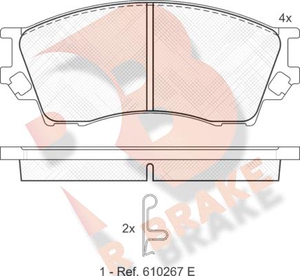 R Brake RB1337 - Komplet Pločica, disk-kočnica www.molydon.hr