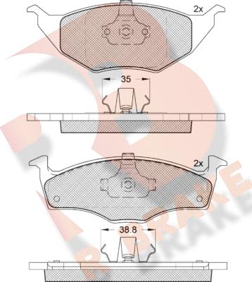 R Brake RB1373-400 - Komplet Pločica, disk-kočnica www.molydon.hr