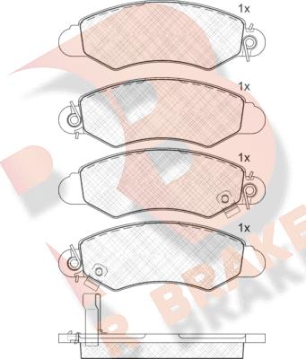 R Brake RB1293 - Komplet Pločica, disk-kočnica www.molydon.hr