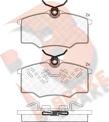 R Brake RB1250 - Komplet Pločica, disk-kočnica www.molydon.hr