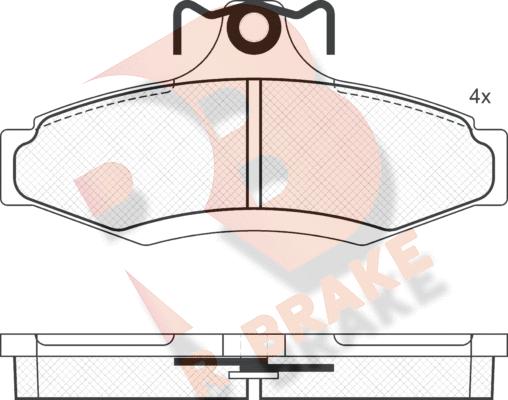 R Brake RB1261 - Komplet Pločica, disk-kočnica www.molydon.hr