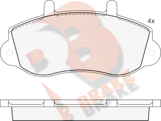 R Brake RB1219 - Komplet Pločica, disk-kočnica www.molydon.hr