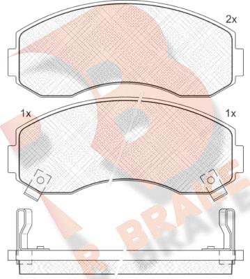 R Brake RB1224 - Komplet Pločica, disk-kočnica www.molydon.hr