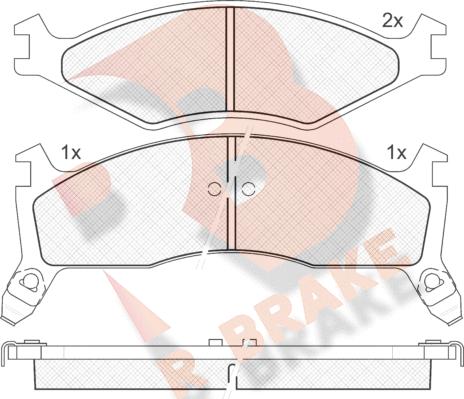 R Brake RB1270 - Komplet Pločica, disk-kočnica www.molydon.hr