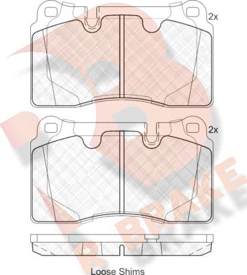 R Brake RB1790 - Komplet Pločica, disk-kočnica www.molydon.hr