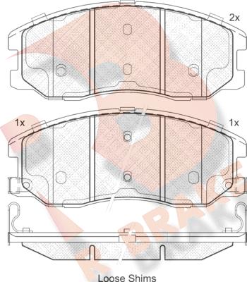 R Brake RB1798 - Komplet Pločica, disk-kočnica www.molydon.hr