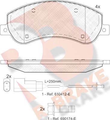 R Brake RB1793 - Komplet Pločica, disk-kočnica www.molydon.hr