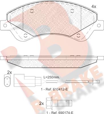 R Brake RB1792 - Komplet Pločica, disk-kočnica www.molydon.hr