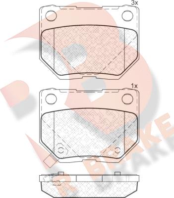 R Brake RB1749 - Komplet Pločica, disk-kočnica www.molydon.hr