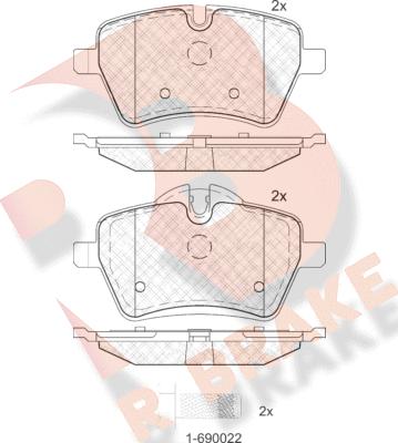 R Brake RB1756 - Komplet Pločica, disk-kočnica www.molydon.hr