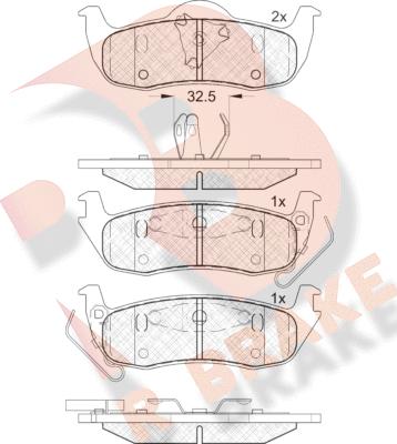 R Brake RB1766 - Komplet Pločica, disk-kočnica www.molydon.hr