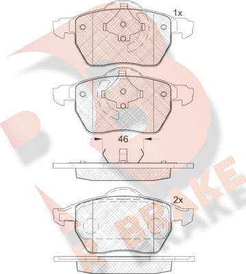 R Brake RB1767 - Komplet Pločica, disk-kočnica www.molydon.hr