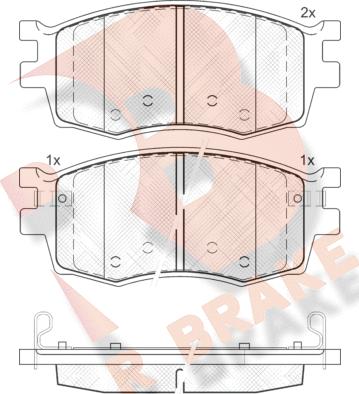 R Brake RB1711 - Komplet Pločica, disk-kočnica www.molydon.hr